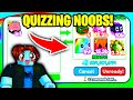 😱 *QUIZZING* RANDOM NOOBS For MYTHICAL PETS! | Pet Simulator X