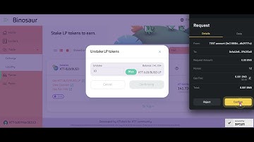 How to add liquidity + stake LP tokens in farm + unstake LP tokens on Binosaur.finance