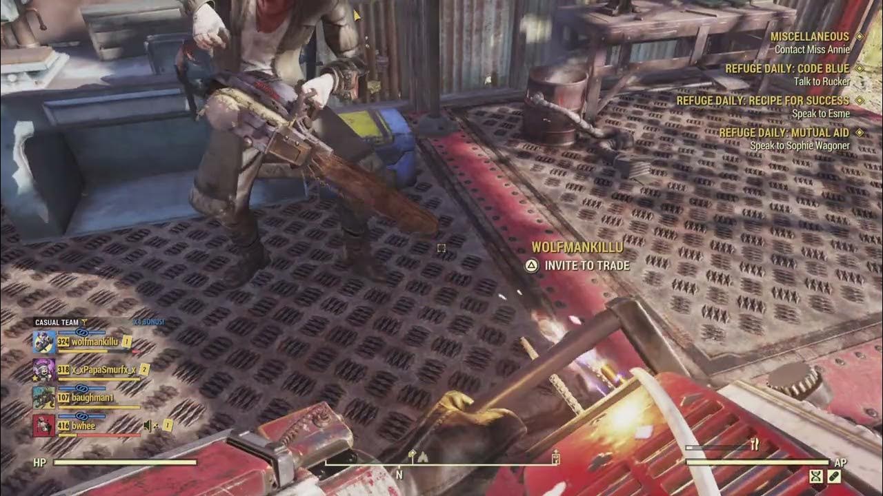 Fallout 76 Chainsaw update. YouTube
