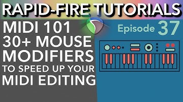 MIDI Hacks: Useful Mouse Modifiers for MIDI Editing (Rapid-Fire Reaper Tutorials Ep37)