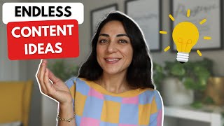 How to NEVER RUN OUT OF CONTENT IDEAS - Coming up with content ideas for Youtube, Social Media, Web