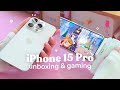  unboxing and gaming on the white titanium iphone 15 pro  feat genshin  a few cozy games 