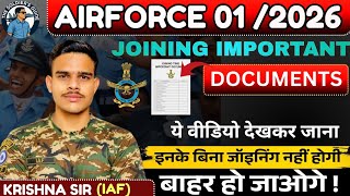 Important Joining Time Documents for Air Force 01/2026 | Complete Checklist & Guidelines