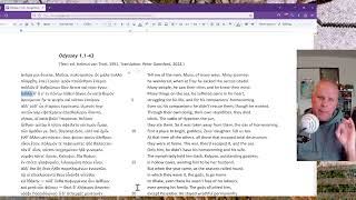 Close reading of the Odyssey, part 001: 1.1-43