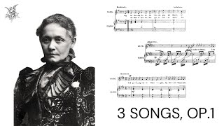 Backer-Grøndahl, Agathe - 3 Songs, Op.1 (Original Score)