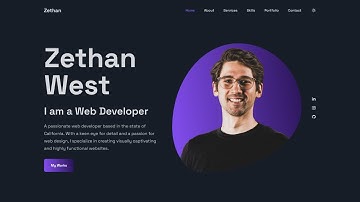 Create a Responsive Personal Portfolio Website using HTML CSS and JavaScript