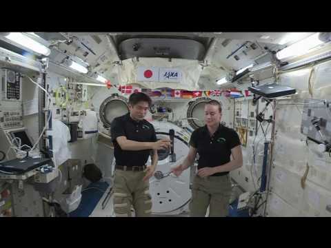 Space Station Crew Members Accept Congratulations from Japanese Prime Minister
