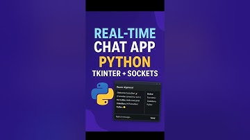 🚀 Build a Real-Time Chat App! 💬 Python + Tkinter + Sockets = Smooth, Modern 🔥 GUI #FuzzuTech #Coding
