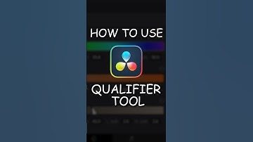 How to use QUALIFIER TOOL in Davinci Resolve!🤝😮‍💨🧑‍💻 #davinciresolve #colorgrading