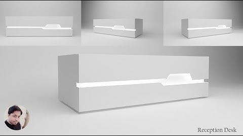 Modelling a reception desk in 3Ds max