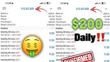 Do this and make $200 daily🤑🔥trading volatility index‼️ LEARN THIS STRATEGY💰💯 #volatilityindex