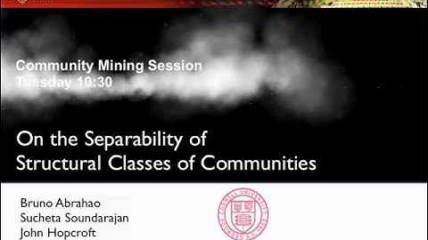 On the Separability of Structural Classes of Communities