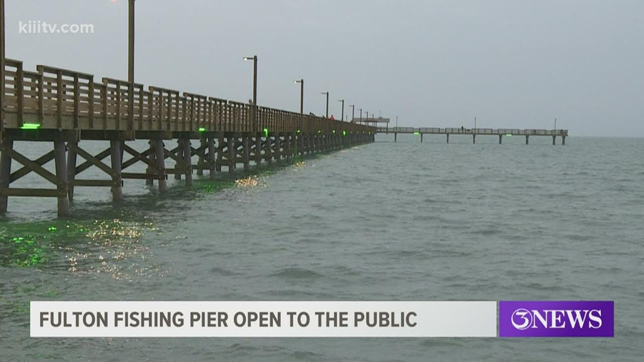 Fulton Fishing Pier reopens after being destroyed by Hurricane Harvey in  2017 