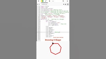 Python #turtle Graphics Design | 🔥 Drawing Eight Shape in #python #shorts #Coding #Status #code #bca