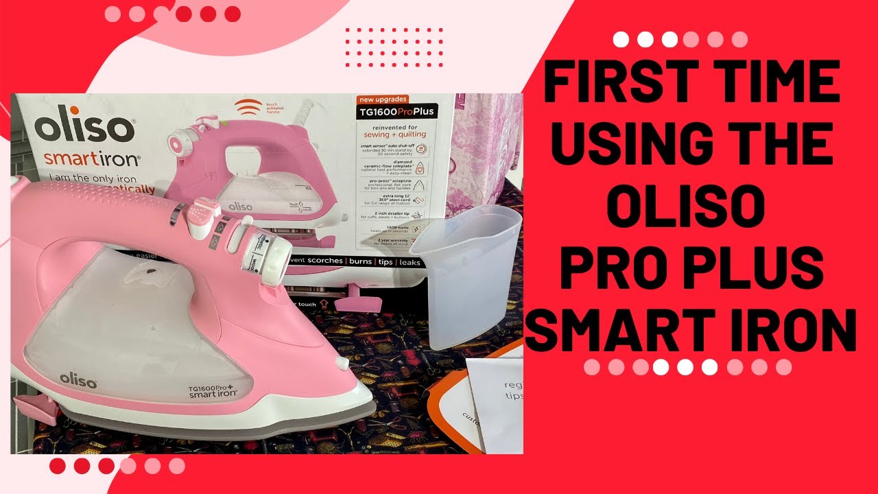 Oliso TG1600 Pro Plus Watt Smart Iron! Trying out the Pink Oliso