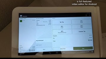 Transaction with tip on Clover POS