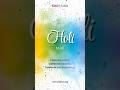 Happy Holi from Sindhura Smart Interface 🎨✨