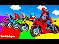 GTA 5 Parkour &amp; Mega Ramp Jumps 😱 Best GTA V Stunts Compilation on PC | Spiderman cartoon