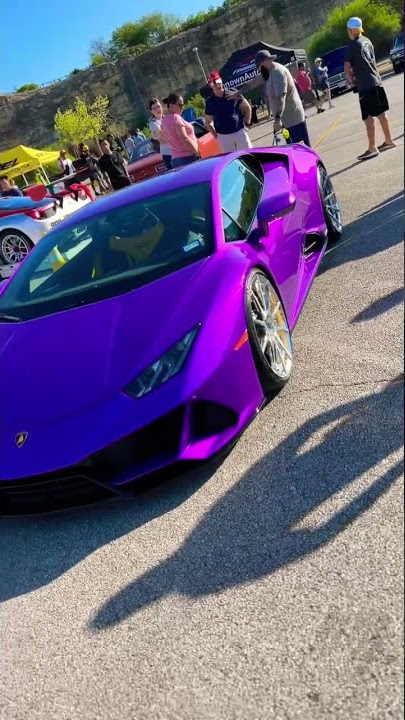 Lamborghini Huracan in RARE Purple Color #lamborghinihuracan #lamborghini #shorts