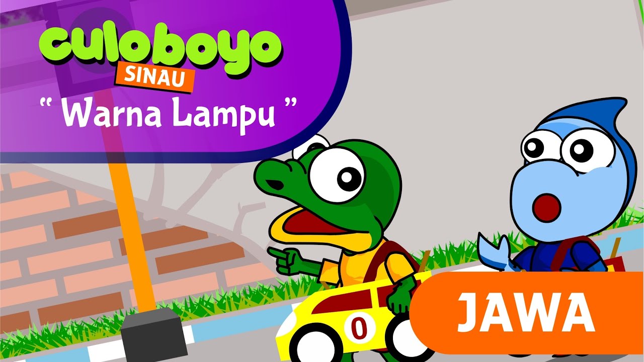 Sinau Warna Lampu Lalu Lintas Versi Jawa Kartun Lucu Culoboyo