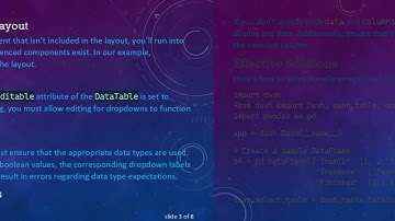 Enhancing Your DataTable Dropdown Options: A Guide to Updating Callbacks in Plotly Dash