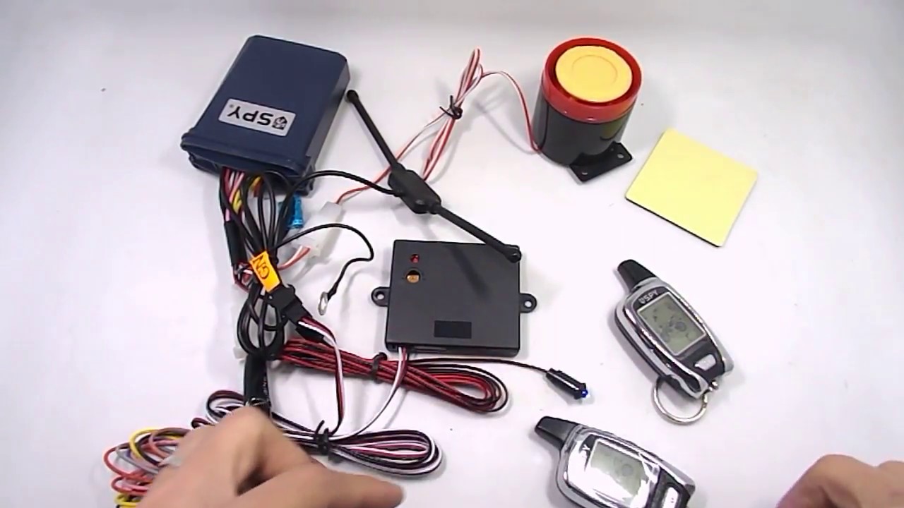 Motorcycle Two way Alarm System Remote Controls YouTube