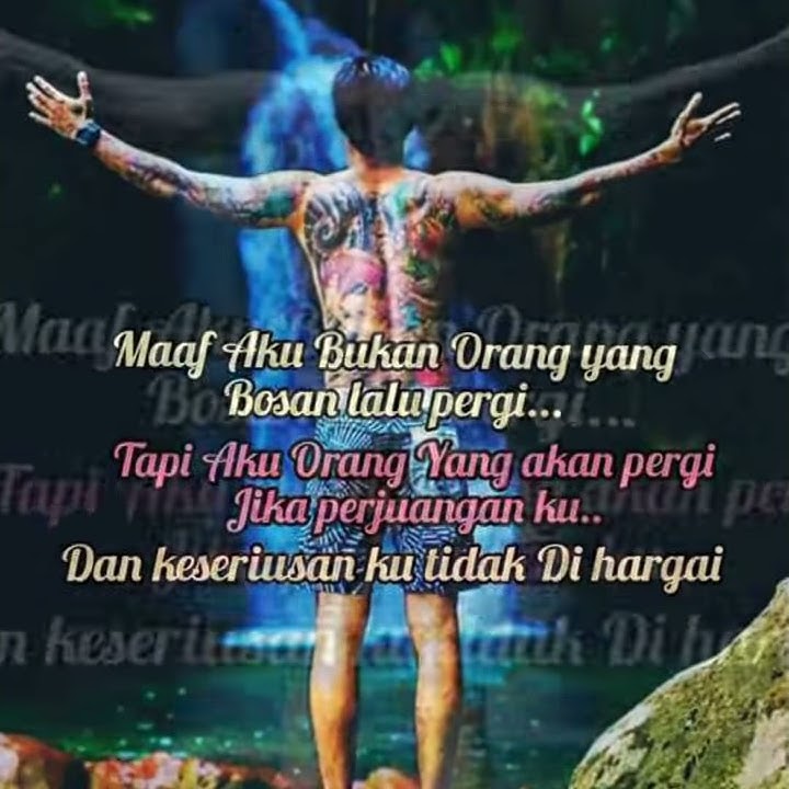 Maaf aku bukan orang yang bosan lalu pergi