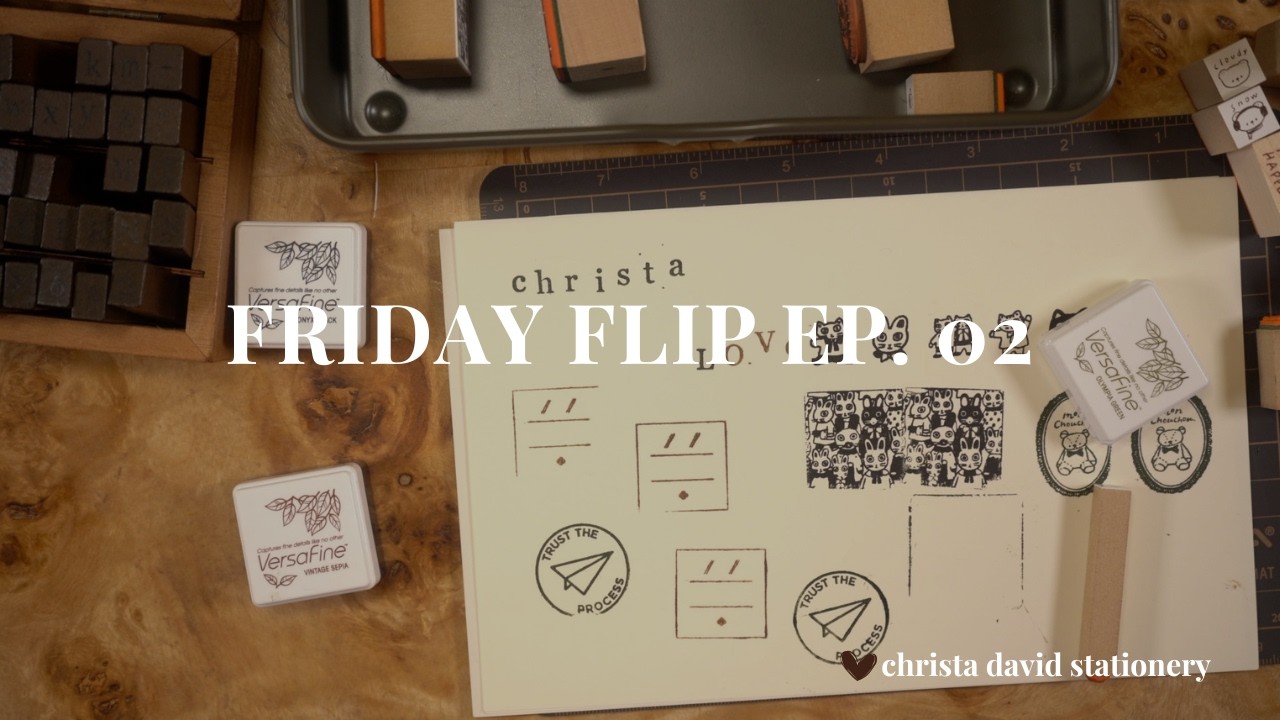 Friday Flip Ep  02 | LV MM Agenda & Wooden Stamp Collection
