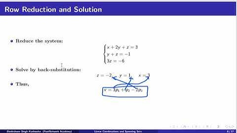 Linear Combinations and  Spanning Sets in Linear Algebra