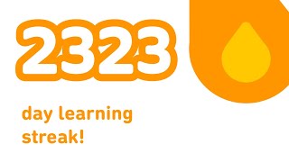 duolingo 2323 day streak