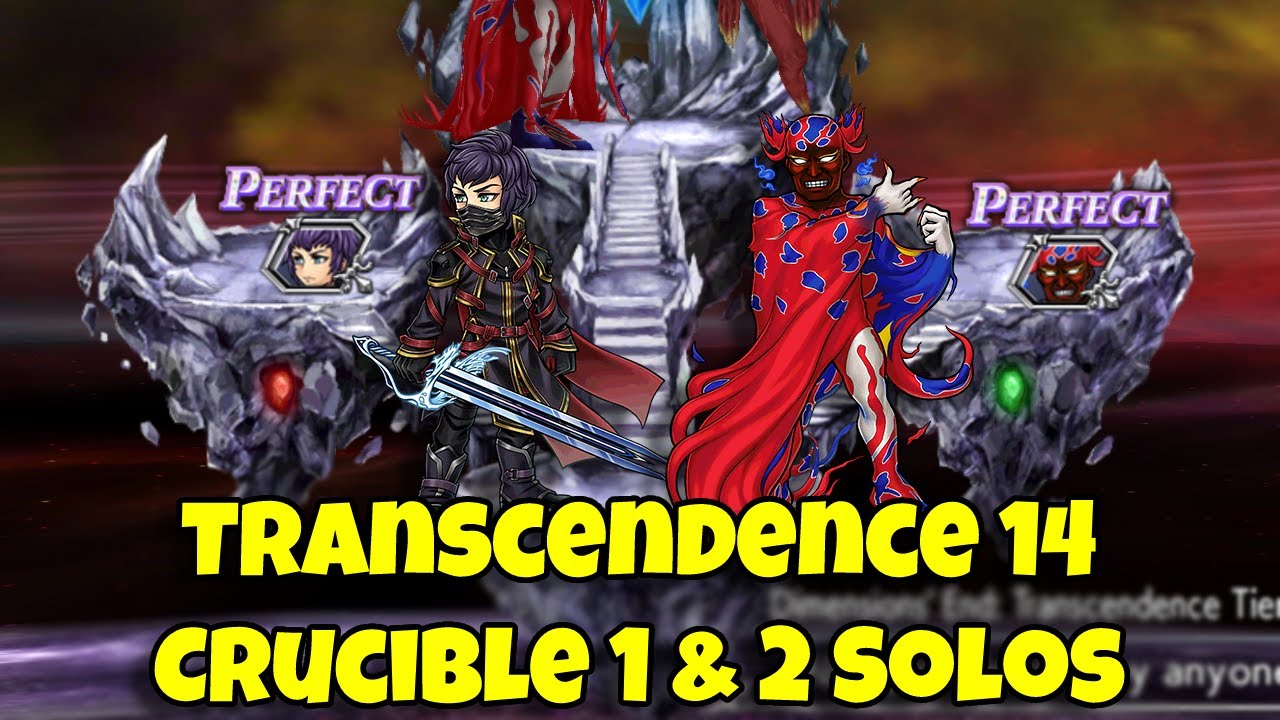 Solo Runs Dimensions' End: Transcendence Tier 14 Crucible 1 & 2 [DFFOO ...