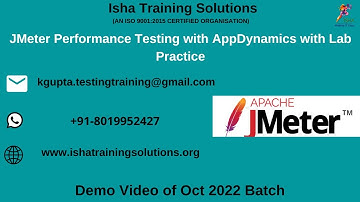 JMeter Performance Testing with Lab Practice Demo 26th Oct. WhatsApp us on +91-8019952427 to enroll