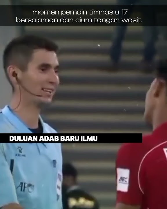 momen pemain timnas cium tangan wasit saat salaman setelah pertandingan. #shorts #reels #fyp