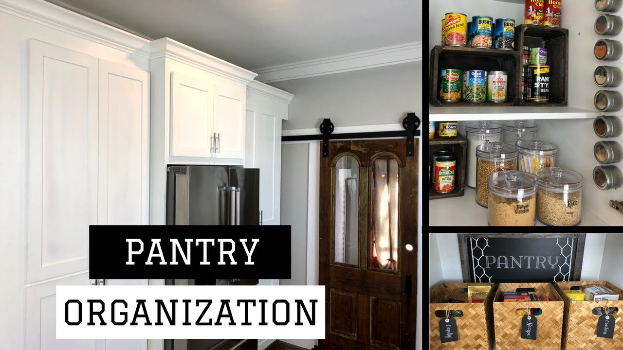 PANTRY ORGANIZATION IDEAS | FARMHOUSE PANTRY TOUR - YouTube