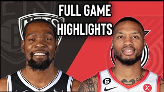 BROOKLYN NETS VS PORTLAND TRAILBLAZERS | Nov 17 Highlights | NBA season 2022-2023