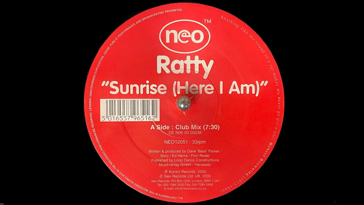 Ratty - Sunrise (Here I Am) (Club Mix) (2000) akkoorden