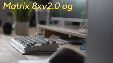 Matrix 8xv2.0 OG Keyboard Typing Sound Test | 40g Vintage Blacks