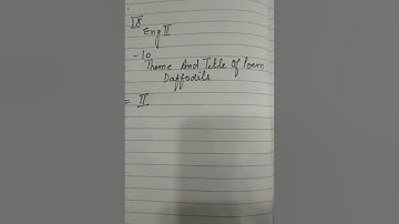 Class-9,Subject-English-2, Video-10, Theme and title of Daffodils, Part-2 by Mrs Sabita Katal