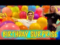 Balloon Prank for his Birthday!