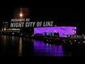 Night city of Linz.  Austria 2022