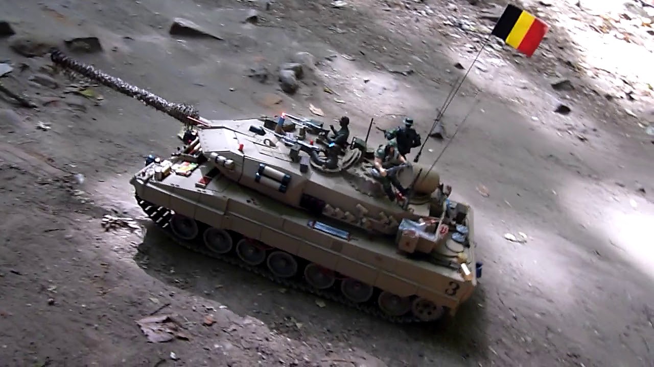 RC Tank Leopard 1/16 Full Metal Full Option Platine Elmod Trurbine 26/6