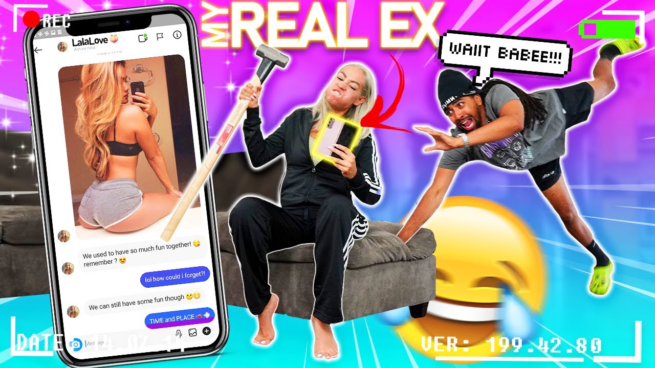 My GF FINDS *REAL* DM's from my ACTUAL EX Prank!! *GONE VERY WRONG* | The Family Project