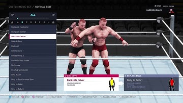 WWE 2K20 create a superstar pt 2 creating sean storms moveset picking out all the best moves for him