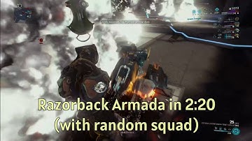 Razorback Armada in 2:20 with Random Squad