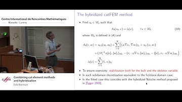 Erik Burman: Combining cut element methods and hybridization