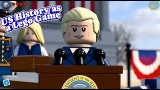 American History as a LEGO Video Game (A.I.)