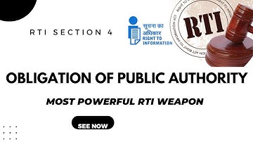 RTI Act Section 4 Explained | Duties of Public Authorities Under RTI 2005