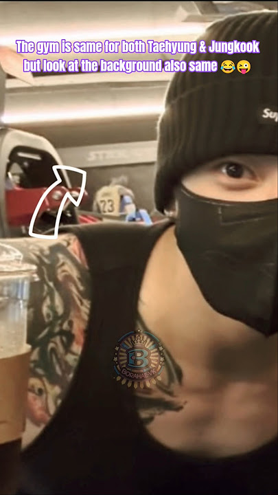 Taehyung & Jungkook both having same background even same gym😂🤭#v #jungkook #bts