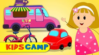 vehicles take us everywhere with elly eva more nursery rhymes kids songs by kidscamp