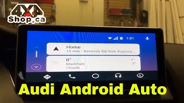10.25 Android screen navigation and backup camera installed in an AUDI S5
